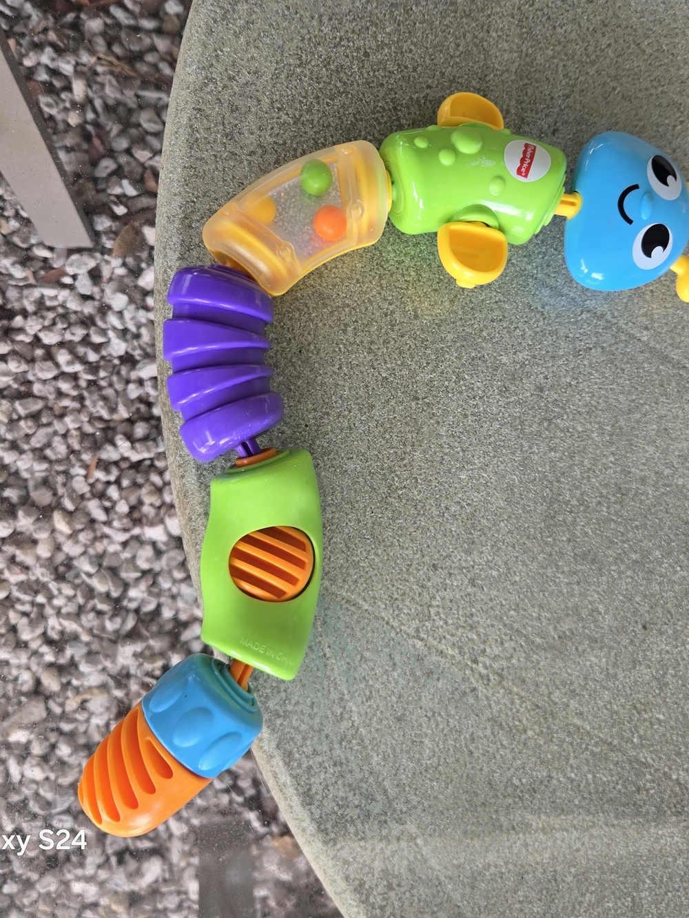 Fisher-Price Bright Multi-Color Infant Teether & Rattle Toy